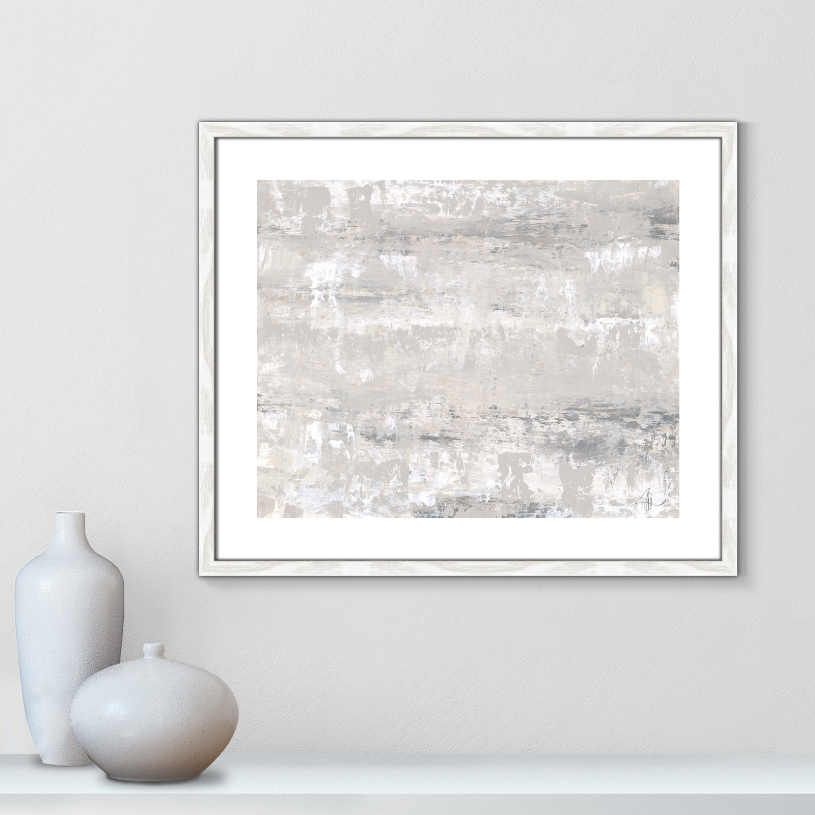 Desert Winds by Filippo Ioco - Print, White Wood Framed Paper, 21.5" H x 25.5" W x 0.75" D