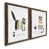 Papier, cadre noyer