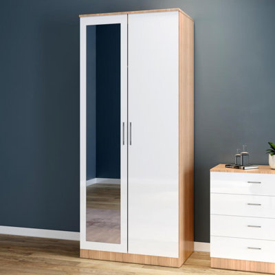 2 Door Manufactured Wood Wardrobe