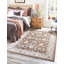Tapis floral brun / ivoire Charlotte-193054906