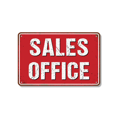 Enseigne de vente en aluminium 7 po x 10 po