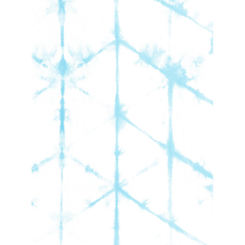 Rouleau de papier peint adhésif Tie Dye, Bleu aqua, L 2 pi x L 18 pi