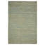 Tapis tissé à la main 3 pi x 5 pi rayé beige et brun en jute tissé à plat-112326400