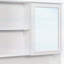 Armoire de salle de bain murale avec portes à double miroir, tablettes réglables et rangement ouvert-1379269163