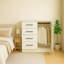 Commode verticale, commode en bois avec tiroir et porte pour chambre à coucher, commode de rangement pour espace de vie-846946119