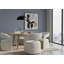 Duchess Upholstered Low Back Dining Armchair Boucle White, 46.5 cm Seating Height