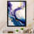 Impression noire sur toile encadrée sélectionné