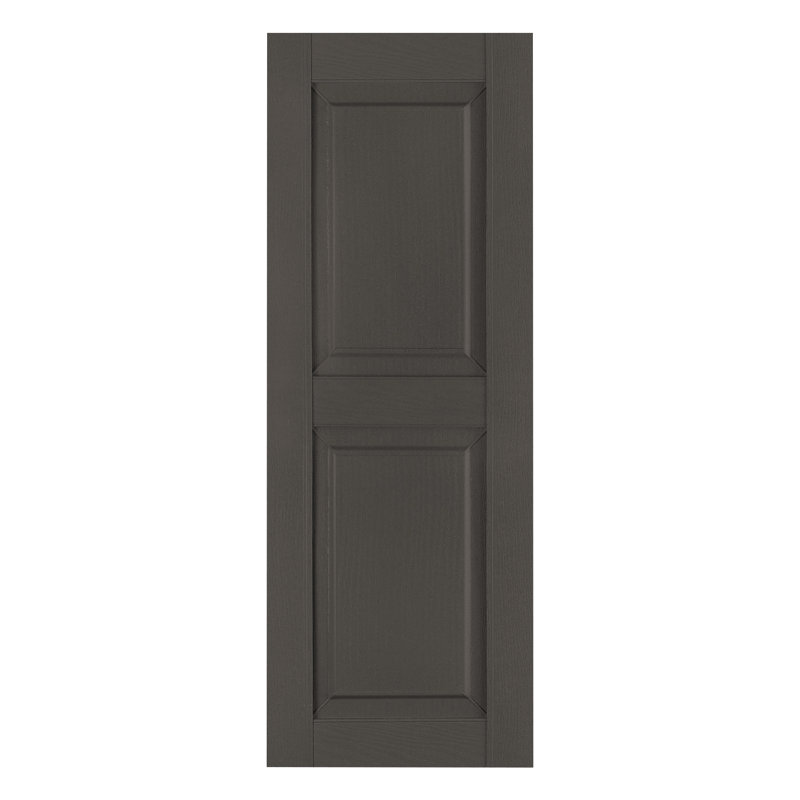 Volet à panneau surélevé personnalisé (paire), Morceaux de chocolat, 12", 30"