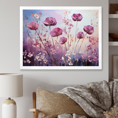 «Violet Flower Meadow Harmony II», reproduction sur toile