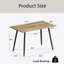 Ensemble de table de salle à manger 5 pièces, table de salle à manger en bois avec chaises sans accoudoirs pour la maison et la cuisine-971158589