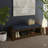 Accent Bench With Lower Shelf Shoe Rack, Padded Seating Bench-536424863-531177045