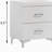 White 2-drawer Nightstand