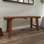 Croll Brown Wood Handmade Natural Bench 44" x 14" x 19"