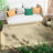 Marshanna Odin Solid Striped Border Indoor Outdoor Yellow Flatweave Rug-49789157