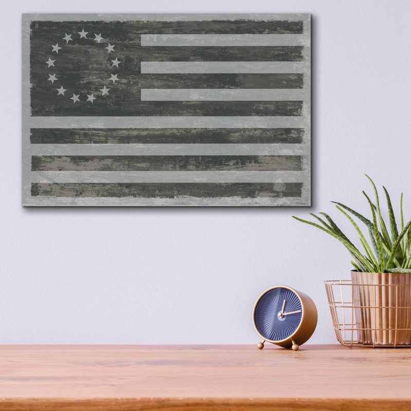 «Slate American Flag» par Sue Schlabach, H 12 po x l 16 po x P 0,13 po