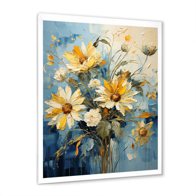 " Azure Fields Sunflowers " by Designart