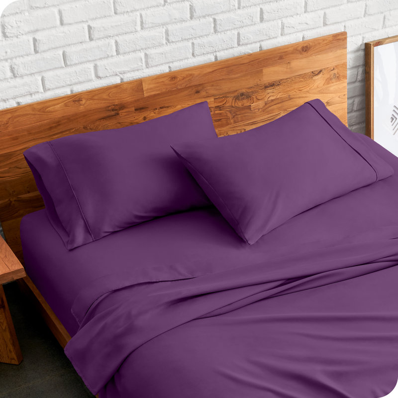 Soft Microfiber Pillowcase Set, Plum, 2 Standard Pillowcases