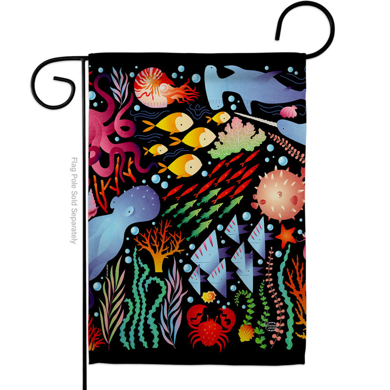 Double Sided 18.5'' H x 13'' W Polyester Garden Flag