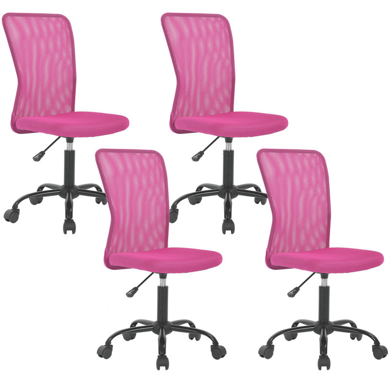 Chaise de travail en filet , Rose