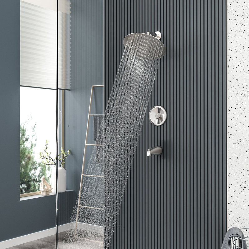Système de douche complet, Nickel brossé