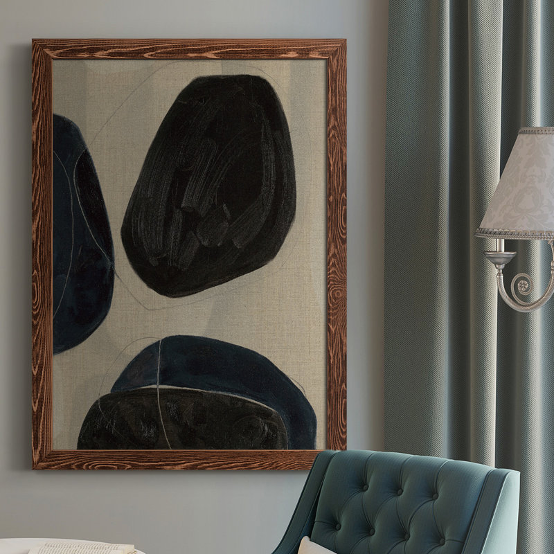 Daucourt Gravity II, reproduction d'art sur toile, Cadre érable, H 43,5 po x l 31,5 po x P 1 po