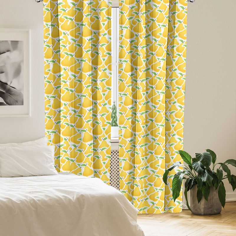 Rideaux 4 panneaux East Urban Home, L 56 po x L 95 po