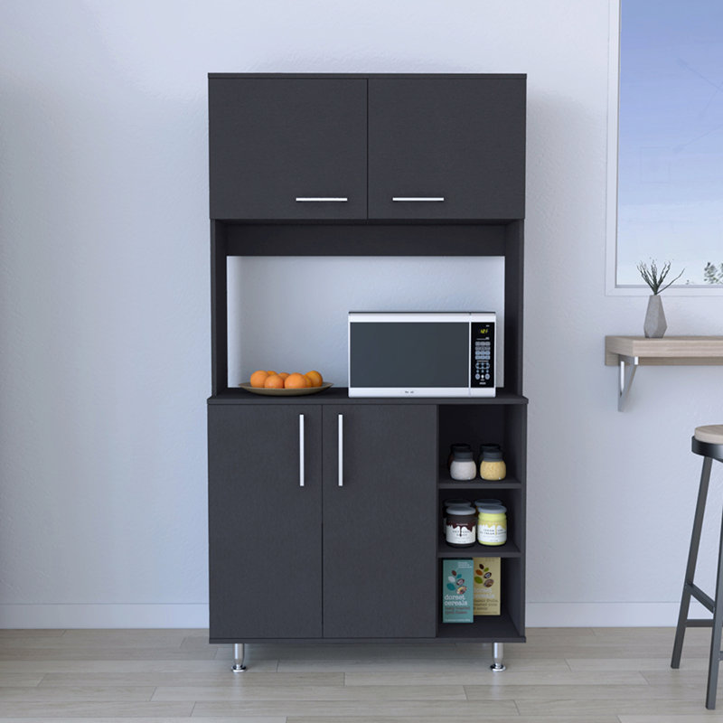 Garde-manger, H 70,86 po x l 37,4 po x P 15,74 po, Noir