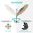 Destinnie 120'' Lighted Cantilever Umbrella-457697187