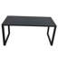 Ensemble de causeuse et table d'extérieur 2 pièces avec coussins, mobilier de patio moderne en métal-2115779363