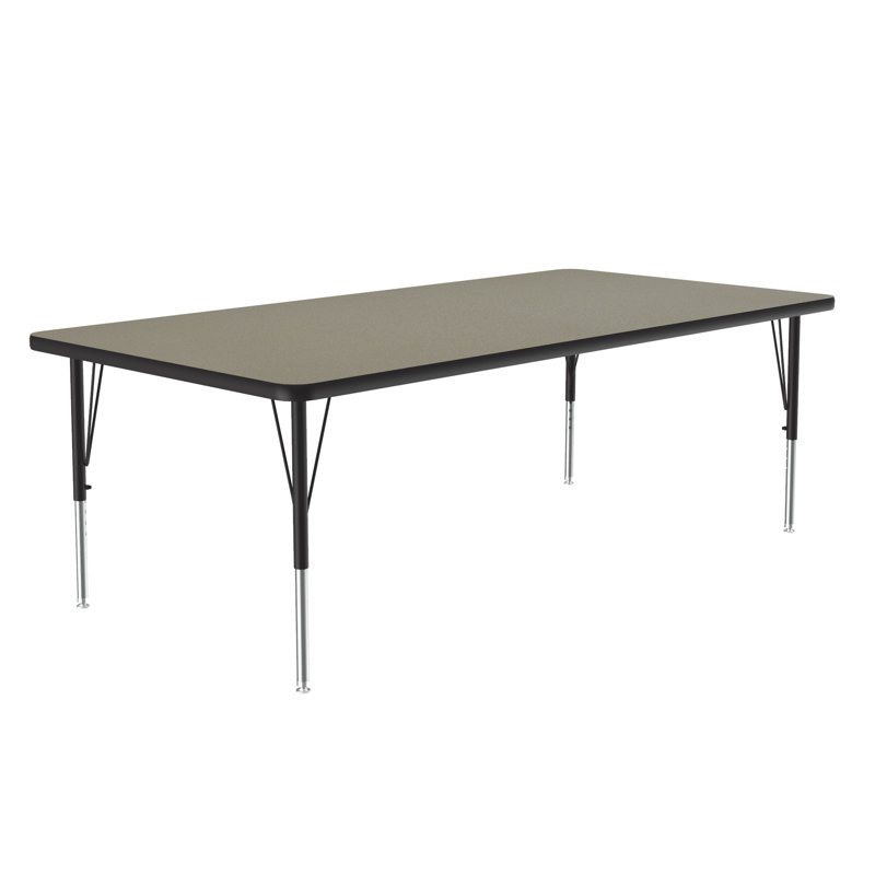 Table d'activité rectangulaire à hauteur ajustable, Sable Savannah, H 29 po x L 72 po x l 30 po