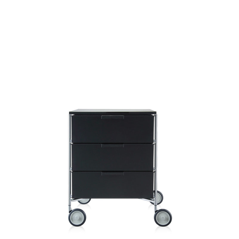 Mobil Drawer Storage, 3 Hi, With Wheels, Translucent Cobalt