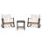 2 - Person Patio Conversation Set with Cushions
