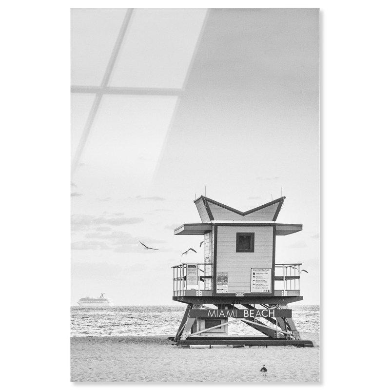 «Miami Beach Vintage II», reproduction sur toile par Notoriart, prête à être accrochée, H 15 po x l 10 po