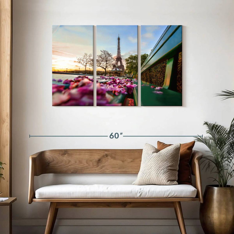 Kavia Eiffel Towel In Spring, 28" H x 45" W