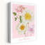Soft Pink Watercolor Flowers Delicate Peony Flower Nature Wall Art Print 1 Piece Wrapped Canvas Wall Art-1020510299