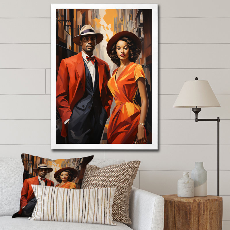 Harlem Renaissance Celebration II - Harlem Renaissance, impressions sur toile FDP72683, H 20 po x l 12 po x P 1 po, Blanc