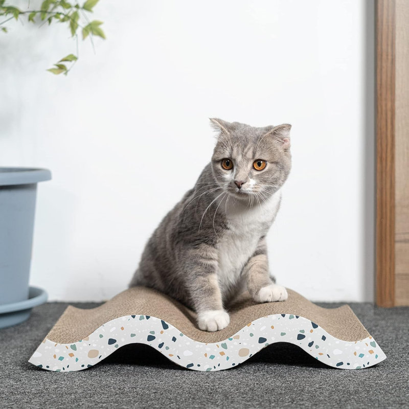 Tapis à griffer pour chat en carton Conlun