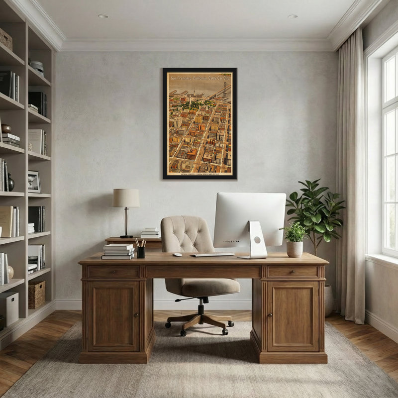 Paysage urbain de San Francisco, H 36 po x l 24 po