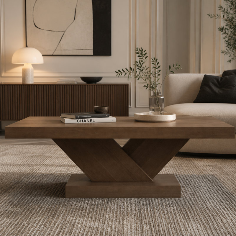 Table basse 47 "Modern, Noyer