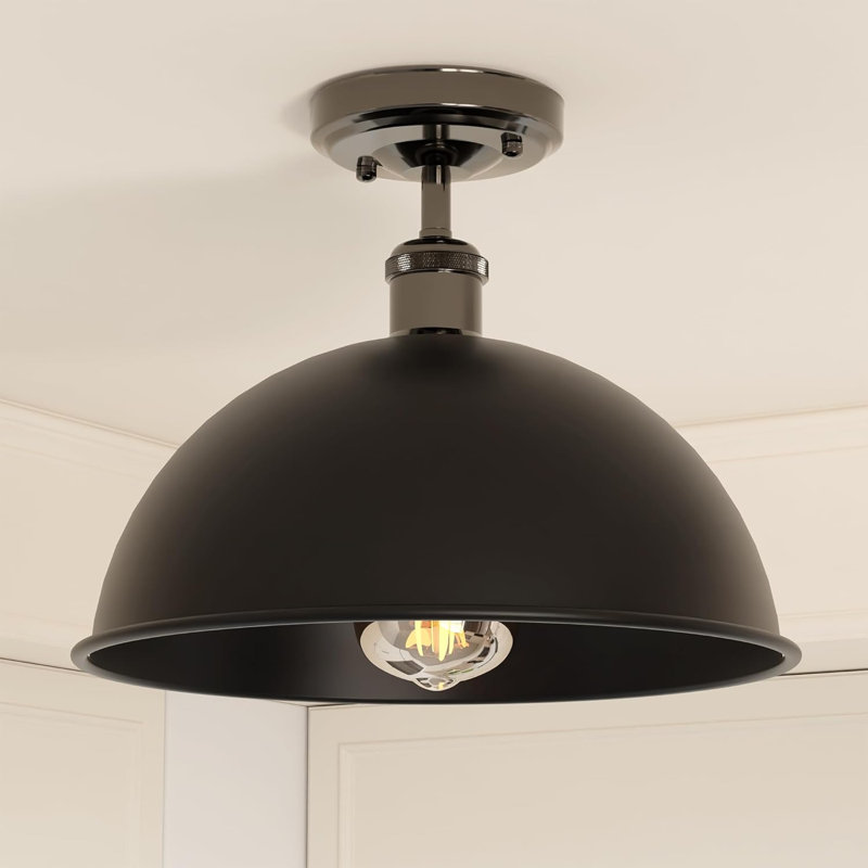 Semi Flush Mount, Black