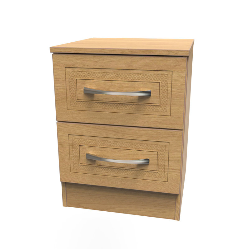 37cm W Manufactured Wood Bedside Table