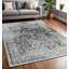 Tapis oriental noir 5 pi x 8 pi