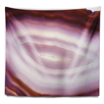 Tapisserie en cristal de polyester agate geode avec accessoires suspendus inclus