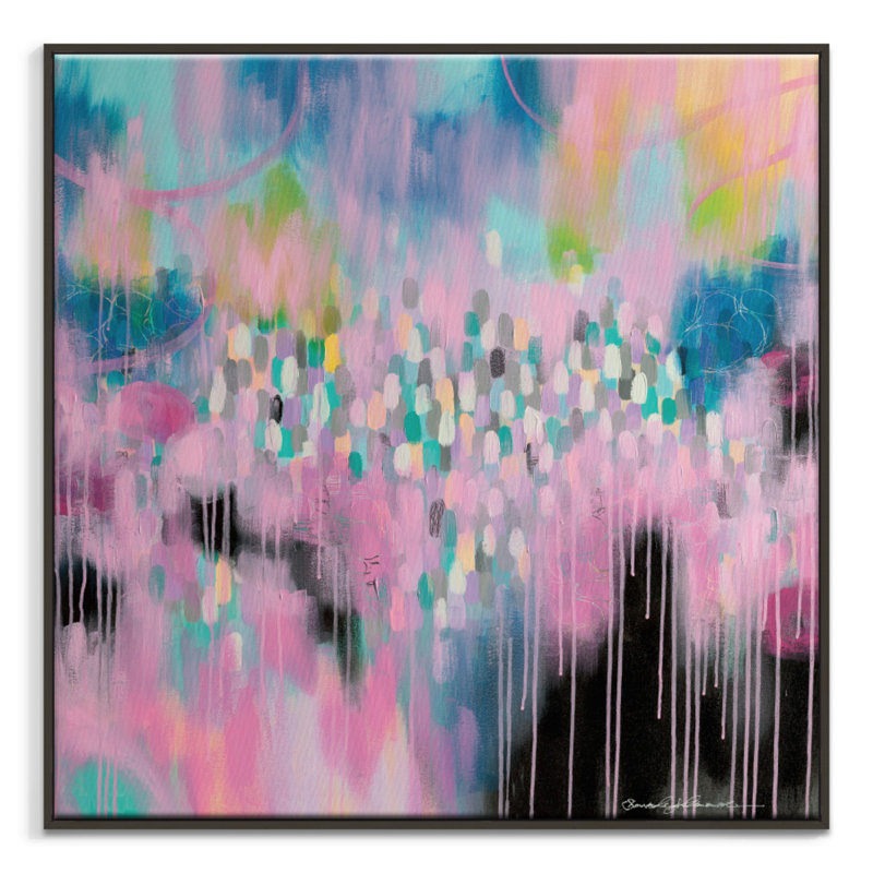 Sherren Comensoli - Painting on Canvas, Black, 76cm H x 76cm W