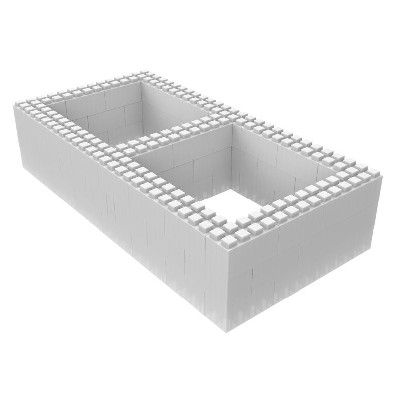 EverBlock Frame Only Bed Kit, Clear, Twin
