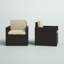 Chaise de patio avec coussin Okamoto-1214029716