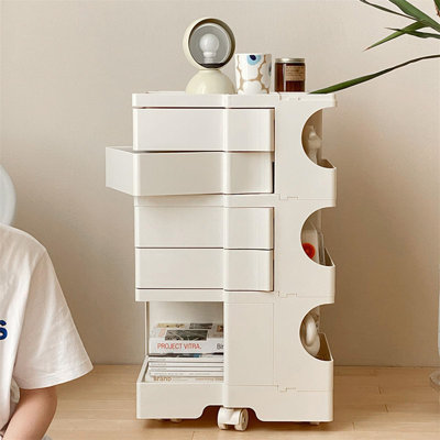 41cm W Vinyl Bedside Table