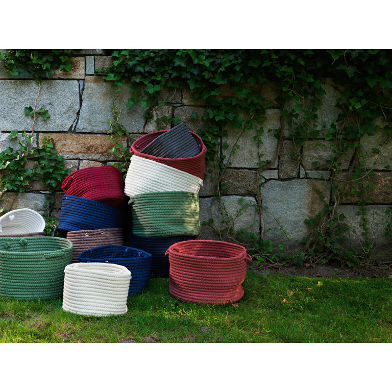 Panier utilitaire en tissu, Vert foncé, H 10 po x l 14 po x P 14 po
