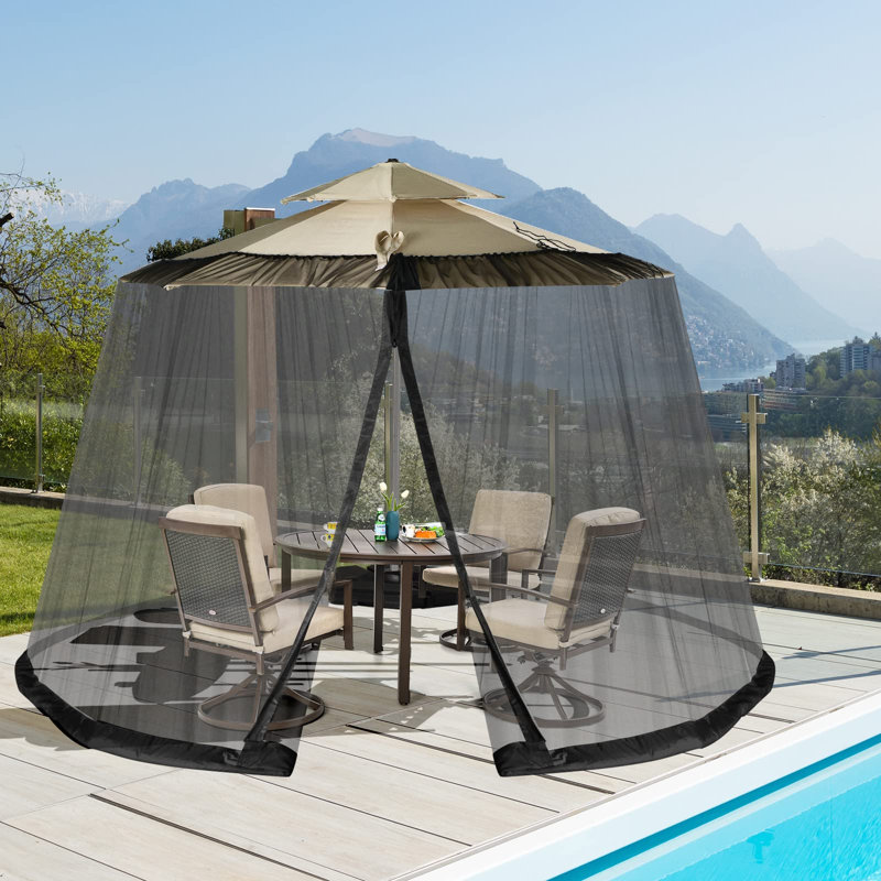Cutshall Freeport Park Polyester Screen, Black