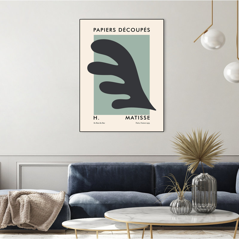«Papiers Découpés Vi», toile encadrée, H 40 po x l 30 po